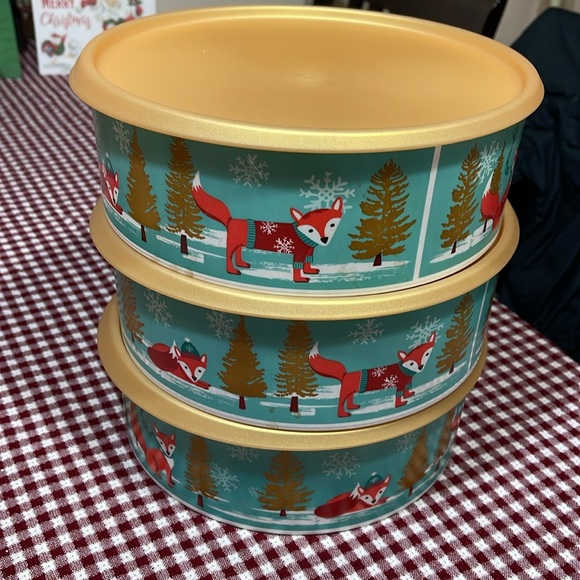 Fox Tupperware Bowl set - Picture 2 of 4